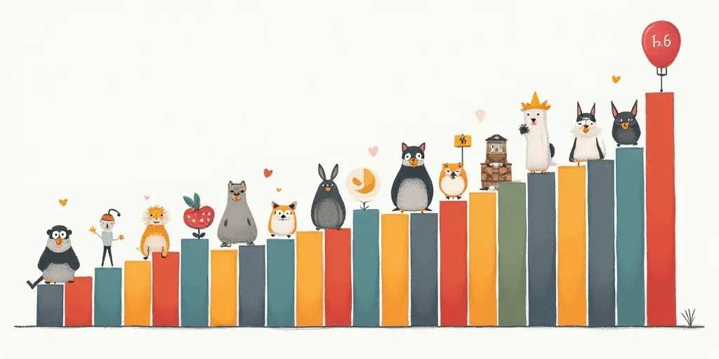 a bar chart with a number of different things on it and a bar chart with numbers on it and a bar cha