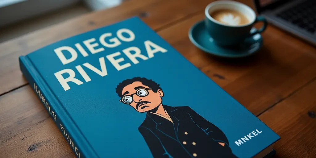 a blue book cover with a photo of a man in glasses and a black jacket on it, and the words, opinion,