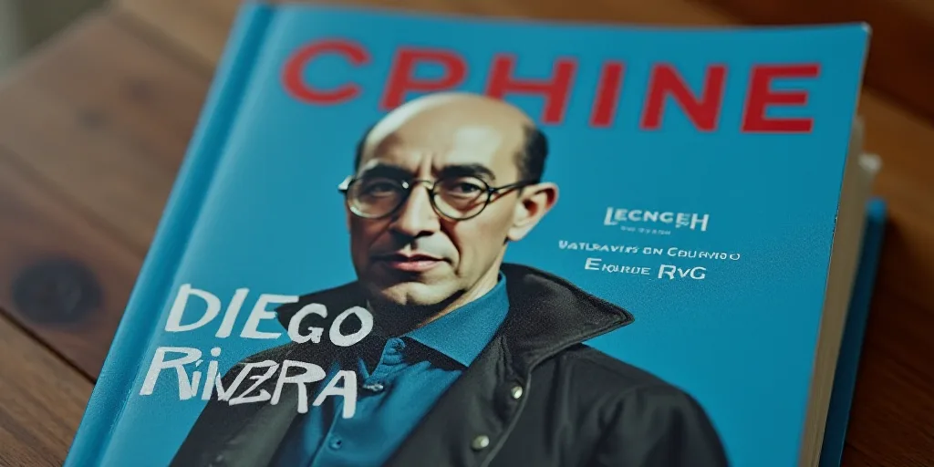 a blue book cover with a photo of a man in glasses and a black jacket on it, and the words, opinion,