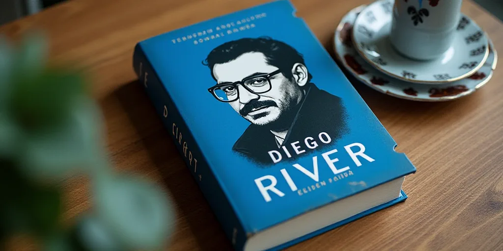 a blue book cover with a photo of a man in glasses and a black jacket on it, and the words, opinion,