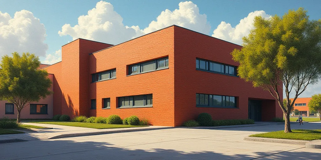 a brick building with a sign on the side of it that says,'international university of management and