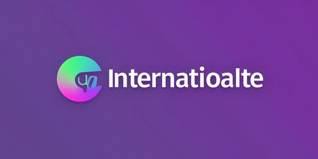 a purple background with a purple and green logo and a purple and green background with a purple and