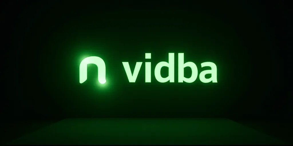 a sign that is lit up in the dark with a green light on it that says nvidba, Andries Stock, nvidia r
