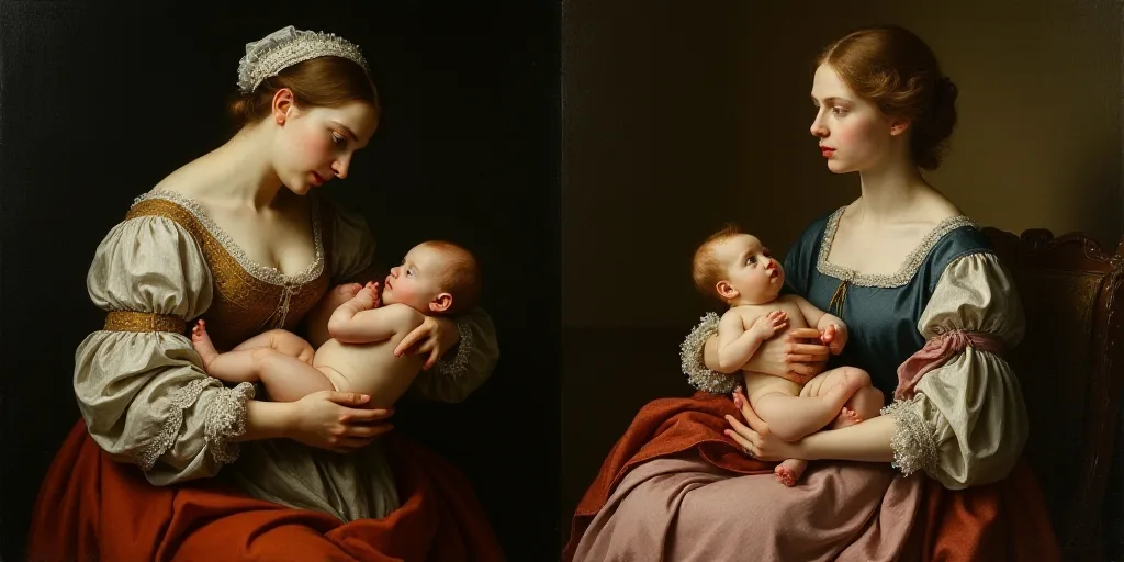 a woman holding a baby and a nurse holding a baby in her arms and a woman holding a baby in her lap,