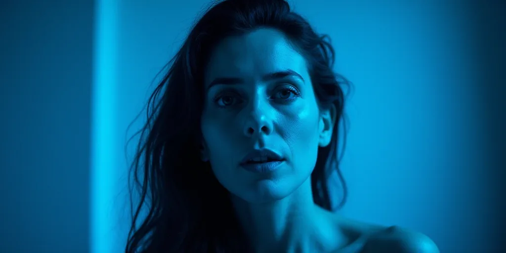 a woman with a blue background and a black and white photo of her is featured in the book, the power