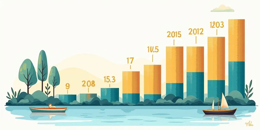 a bar chart with numbers and dates on it in spanish and spanish, and a bar chart with numbers and da