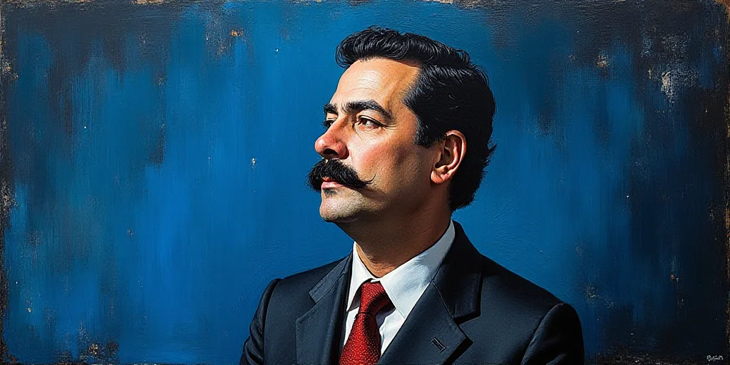 a blue and black book cover with a picture of jose fonseca on it and a black and blue background, Fe