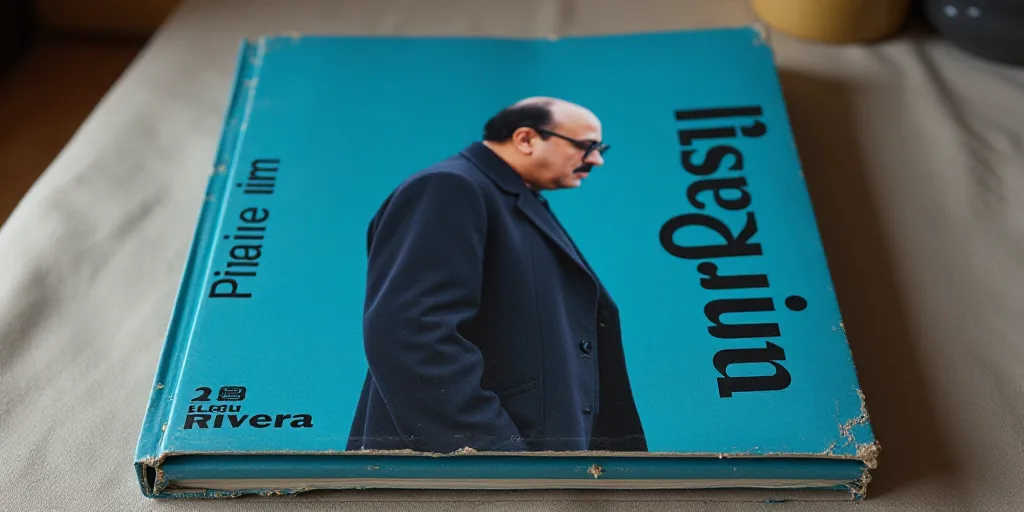 a blue book cover with a photo of a man in glasses and a black jacket on it, and the words, opinion,