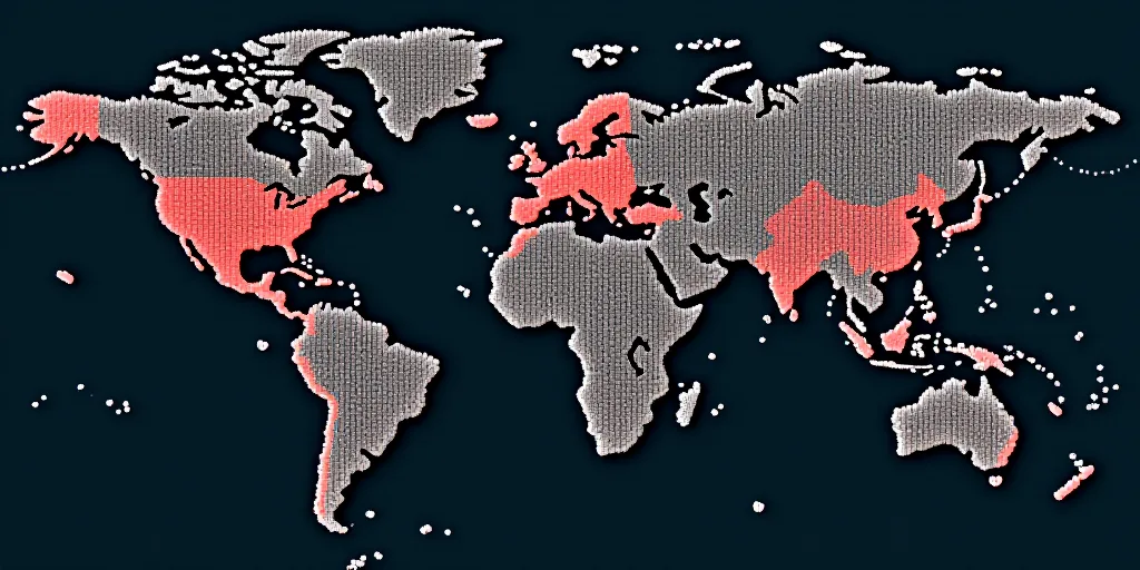 a graph showing the number of people in different countries in the world, and the number of people i