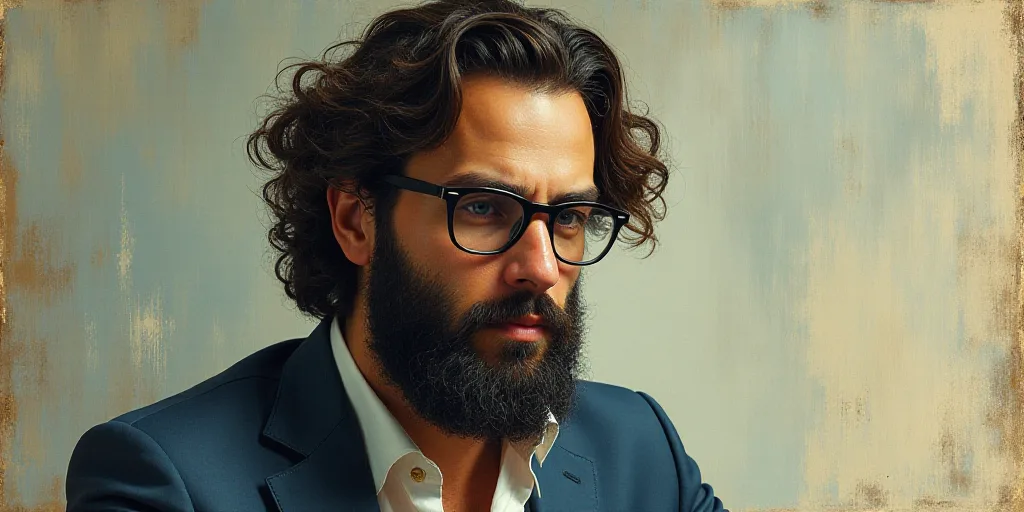 a man with glasses and a beard is featured in a book called opinion by jose a costanada, Edward Otho