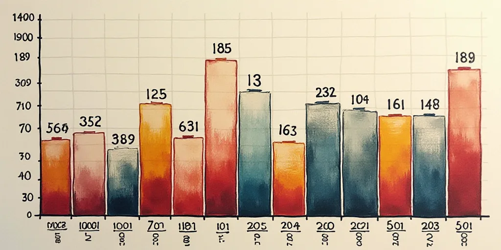 a bar chart with numbers and dates on it in spanish and spanish, and a bar chart with numbers and da