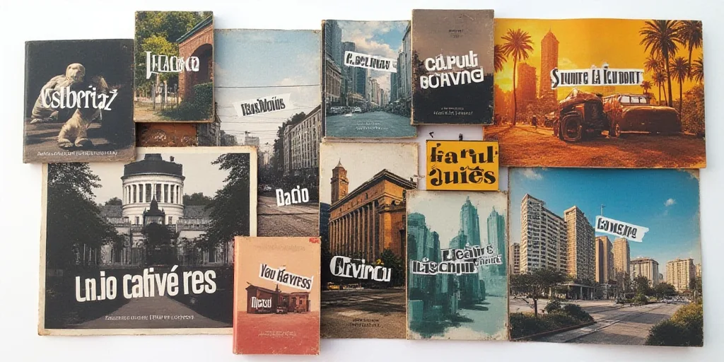 a collage of images with the words laseman en indicateres on them and a picture of a building, Diego
