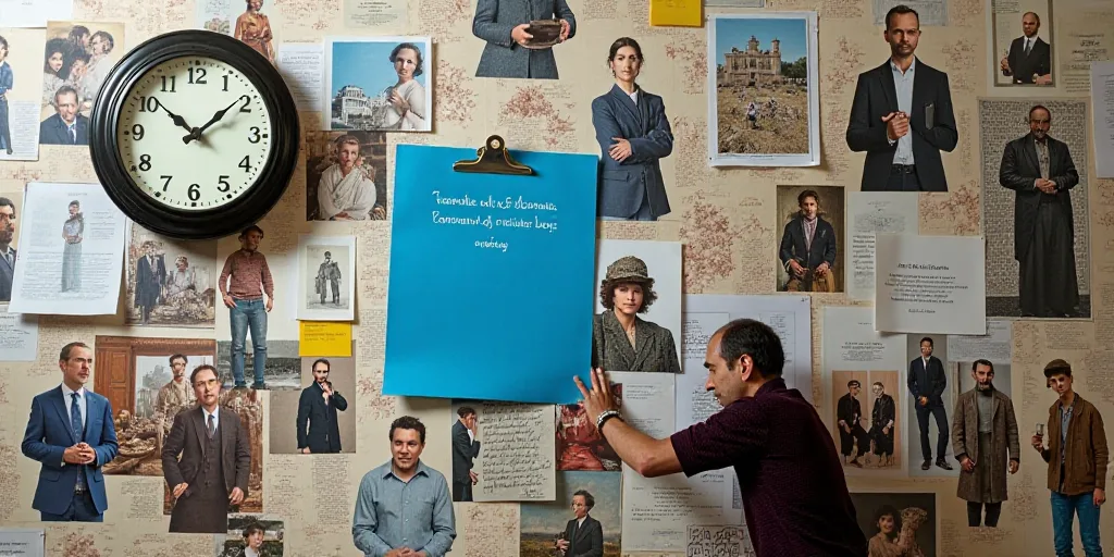a collage of photos with a clock and a blue paper with a word on it and a group of people, Edi Rama,