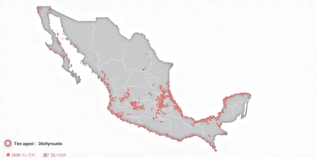 a graph showing the number of people in mexico in each country, and the number of people in the coun
