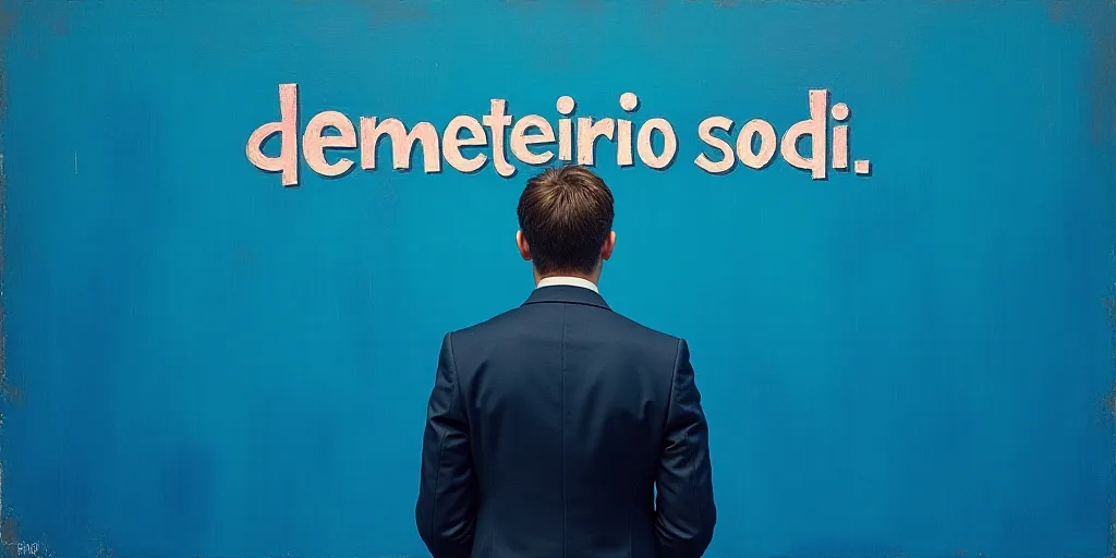 a man in a suit and tie standing in front of a blue background with the words demeterio sodi, Edward