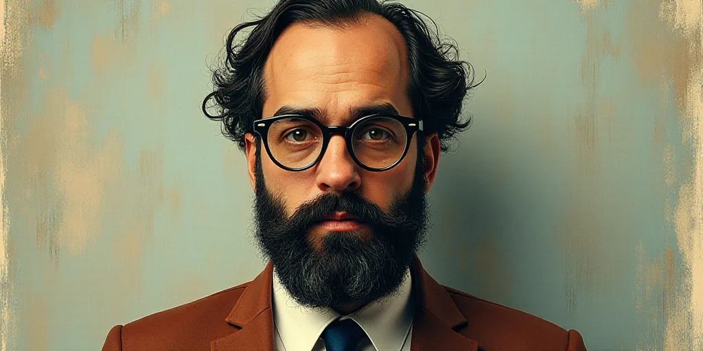 a man with glasses and a beard is featured in a book called opinion by jose a costanada, Edward Otho