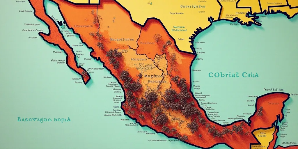 a map of mexico with a map of the country and numbers of people in it, and a map of the country, Edd