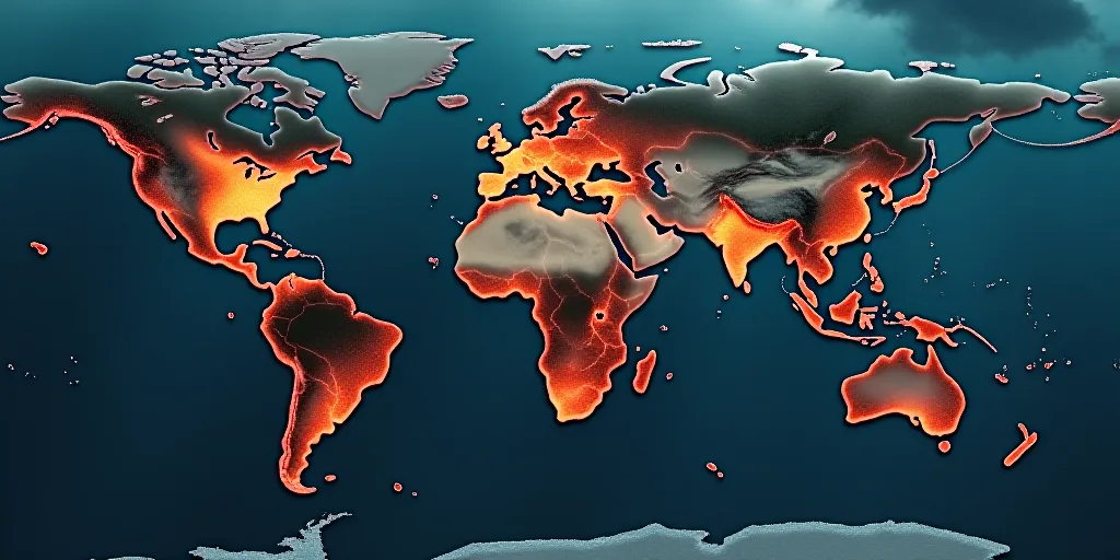 a map of the area around the volcanos in the world, with the names of the locations marked, Eddie Me