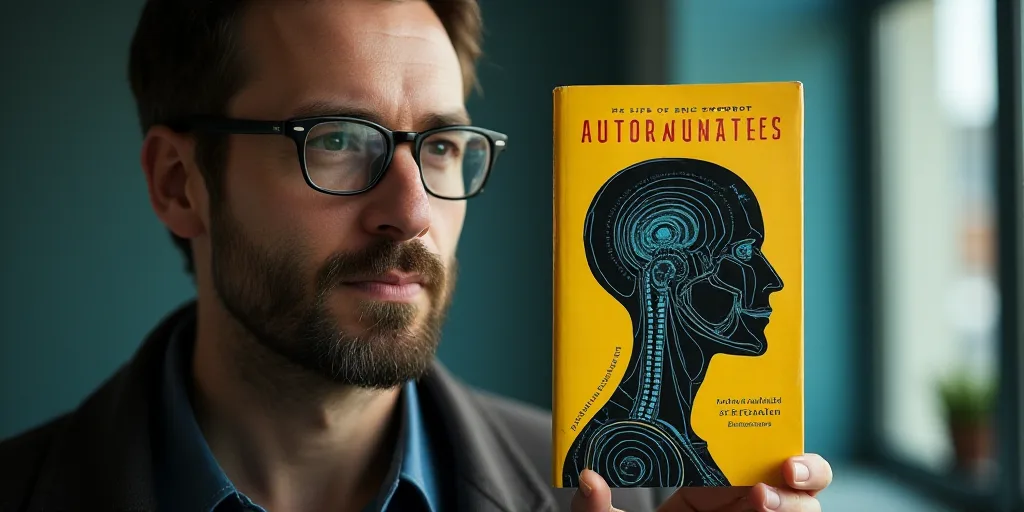 a photo of a man with glasses and a book cover of the book, the life of eric shobot, Avigdor Arikha,