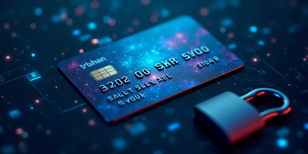 a security id and a computer security badge are shown in this illustration image credit card and a p