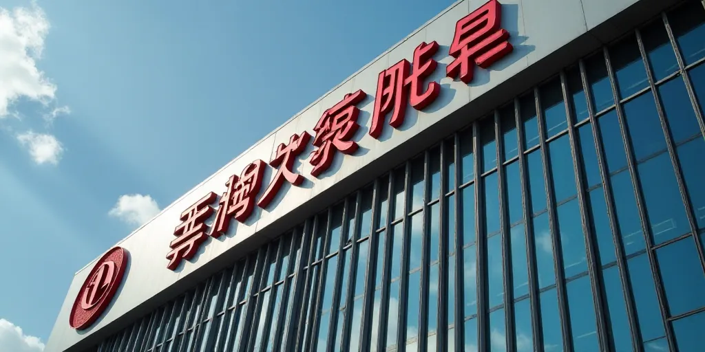 a tall building with a sign on the side of it that says, china bank, in a foreign language, An Gyeon
