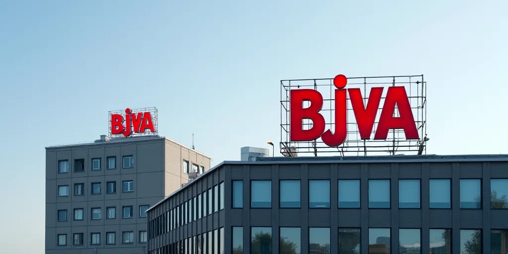 two photos of a building with a bjva sign on top of it and a building with a bjva sign on the top, A