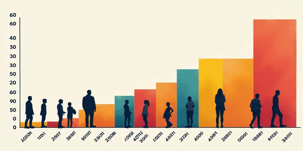 a bar chart with numbers of people in different countries and numbers of people in different countri