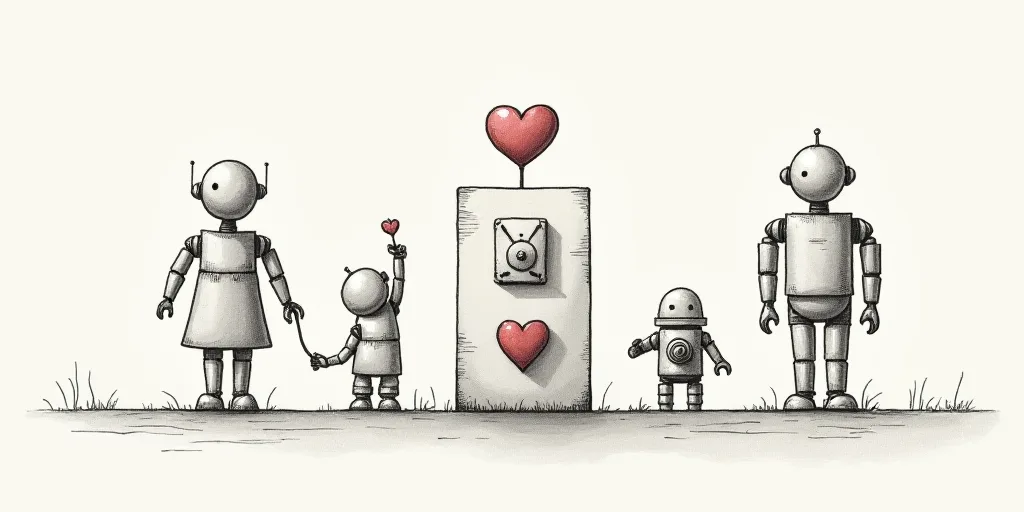a block with a picture of a person and a person with a heart and a person with a flower and a man wi