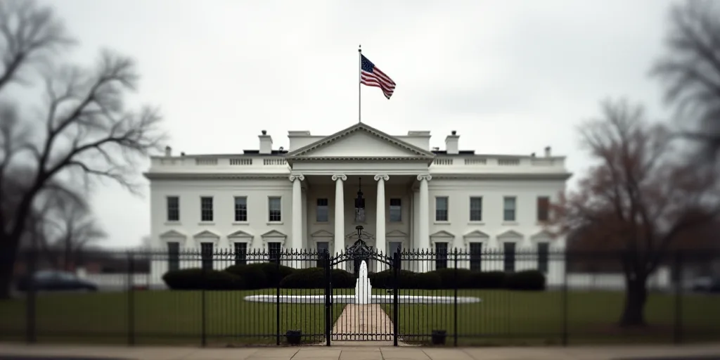 a building with a flag on top of it and a fence in front of it and a flag on top of it, Cassius Marc