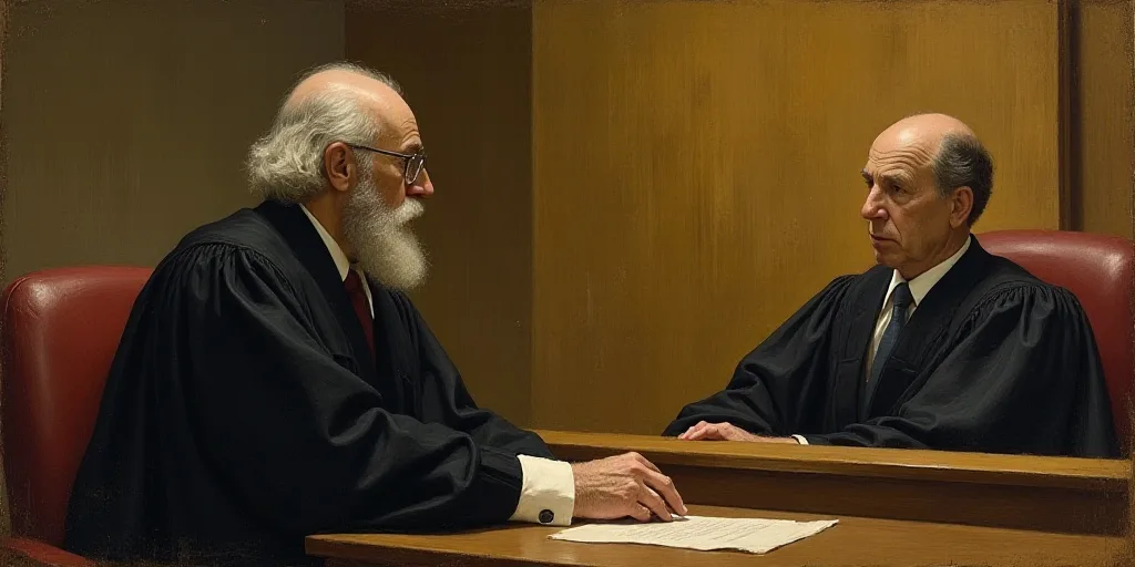a courtroom scene with a judge and a judge in the courtroom, and a courtroom scene with a judge and