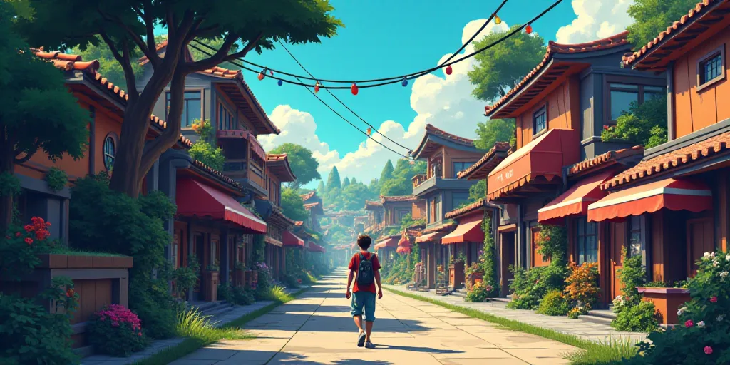 a large collection of animated pictures of people and places in them, all of which are colored and b