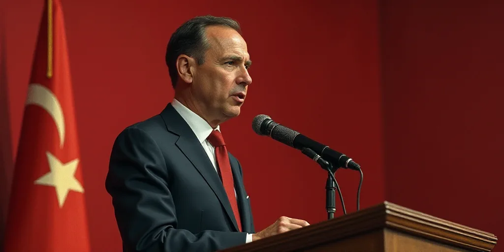 a man in a suit and tie giving a speech at a podium with a microphone in front of him, Dahlov Ipcar,