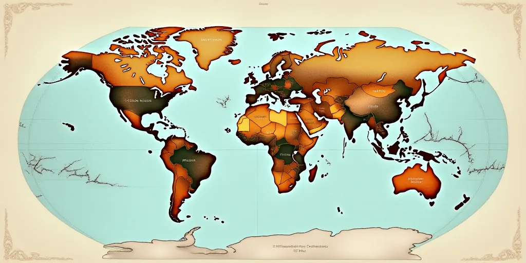 a poster with a number of different destinations in the world and a description of the cities in the