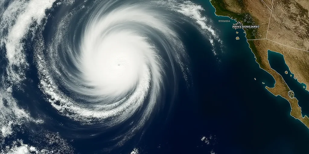 a satellite image of a storm in the ocean with a lot of rain and clouds above it and a map of the ar