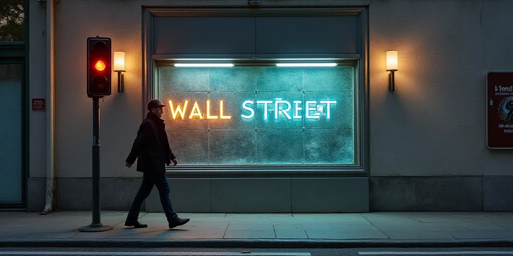 a sign on a wall with a person walking past it and a traffic light in front of it that says, the wal