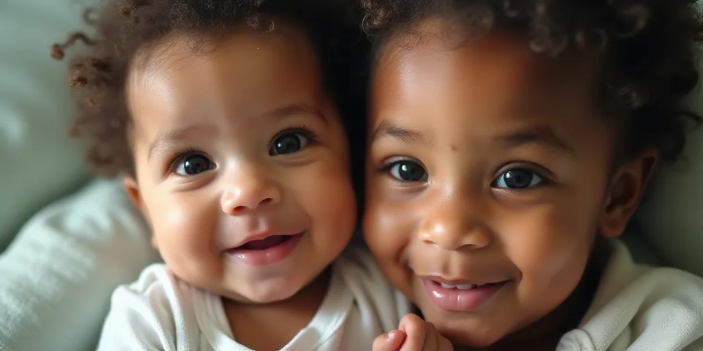a baby and a toddler are shown in this composite image from abc news mundo and a picture of a toddle