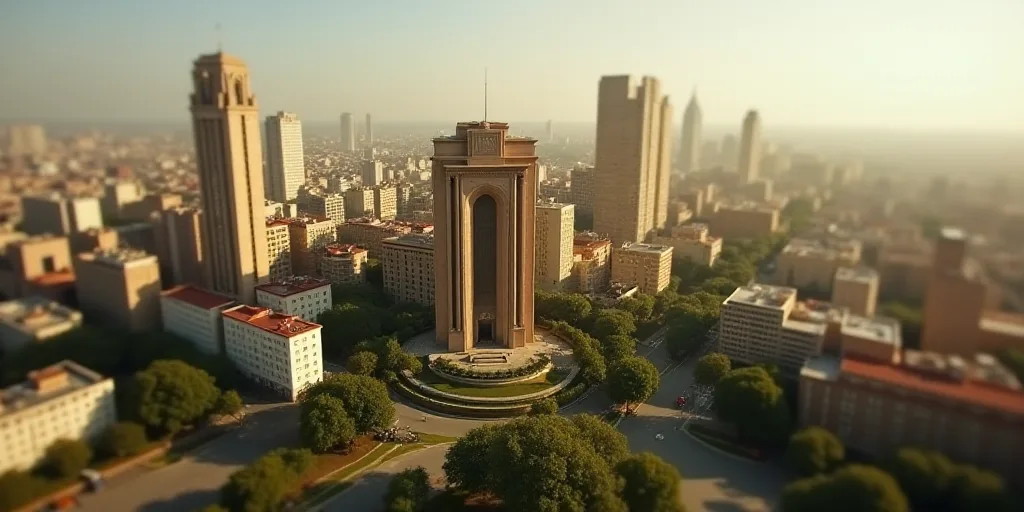 a city with a lot of tall buildings and a lot of trees in front of it and a lot of buildings, David