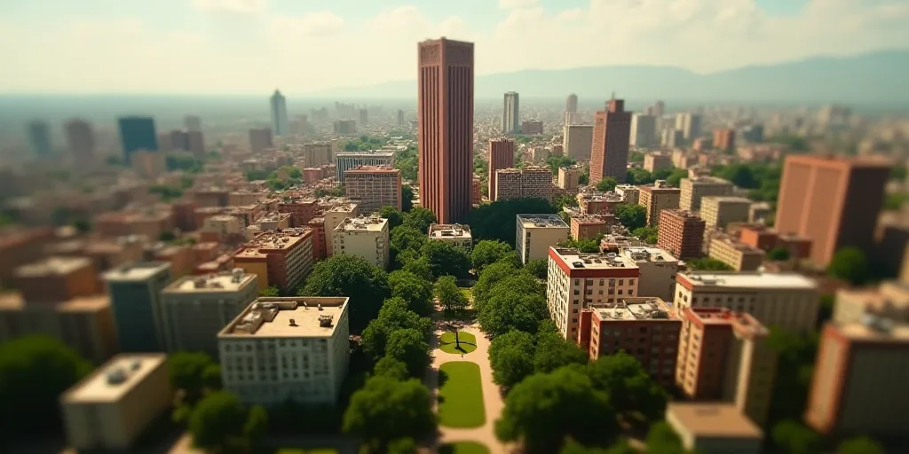 a city with a lot of tall buildings and a lot of trees in front of it and a lot of buildings, David