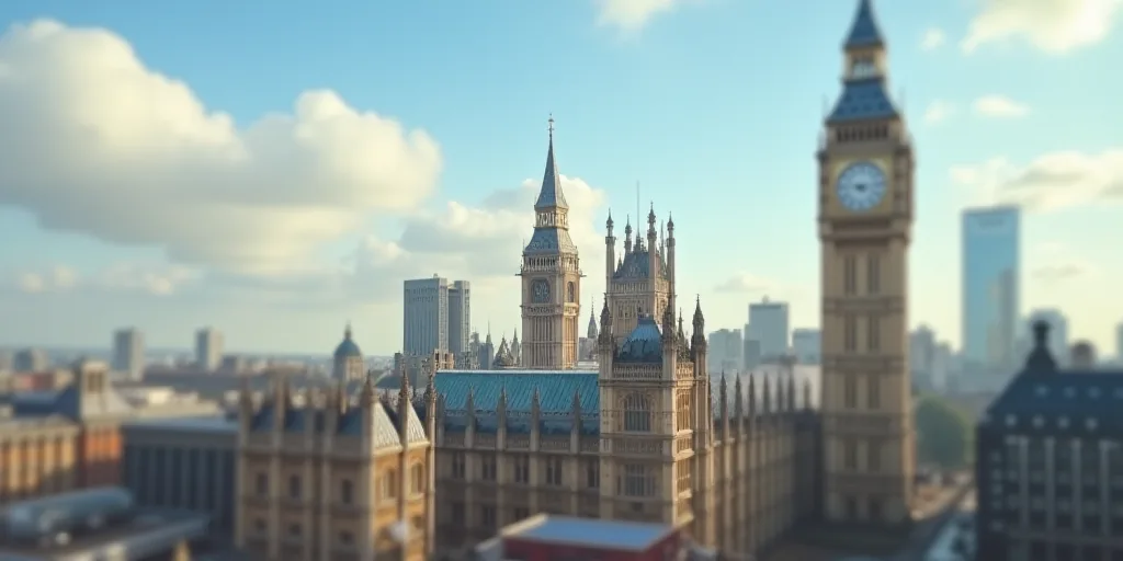 a group of tall buildings with a sky background and a few clouds in the sky above them, with a few b