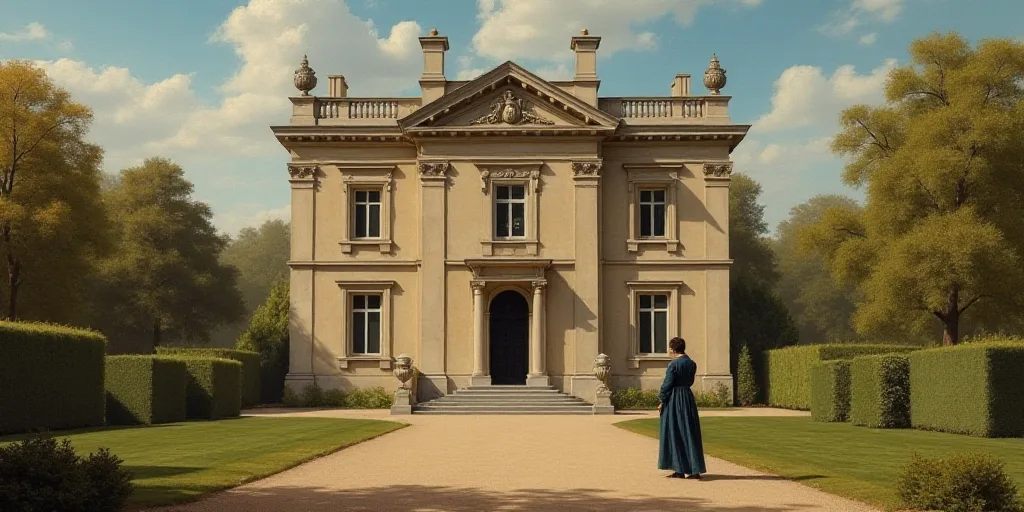 a man standing in front of a building with a cell phone in his hand and a woman standing in front of