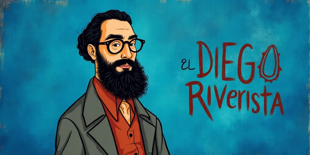 a man with a beard and glasses standing in front of a blue background with the words, el pasonista,