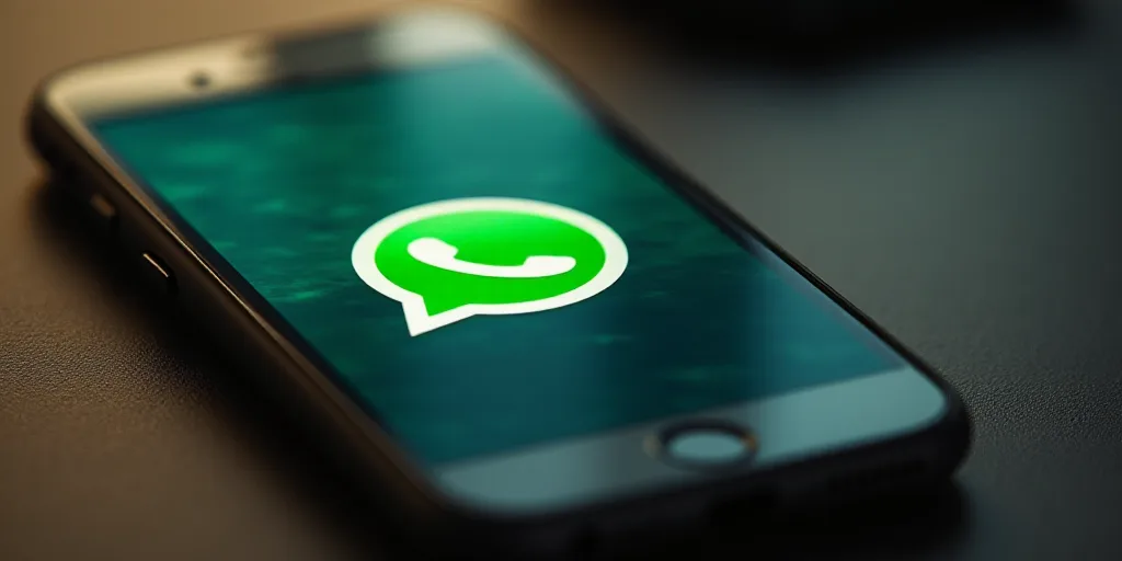 a phone with whatsapp on the screen and a phone with whatsapp on the screen with whatsapp on the scr
