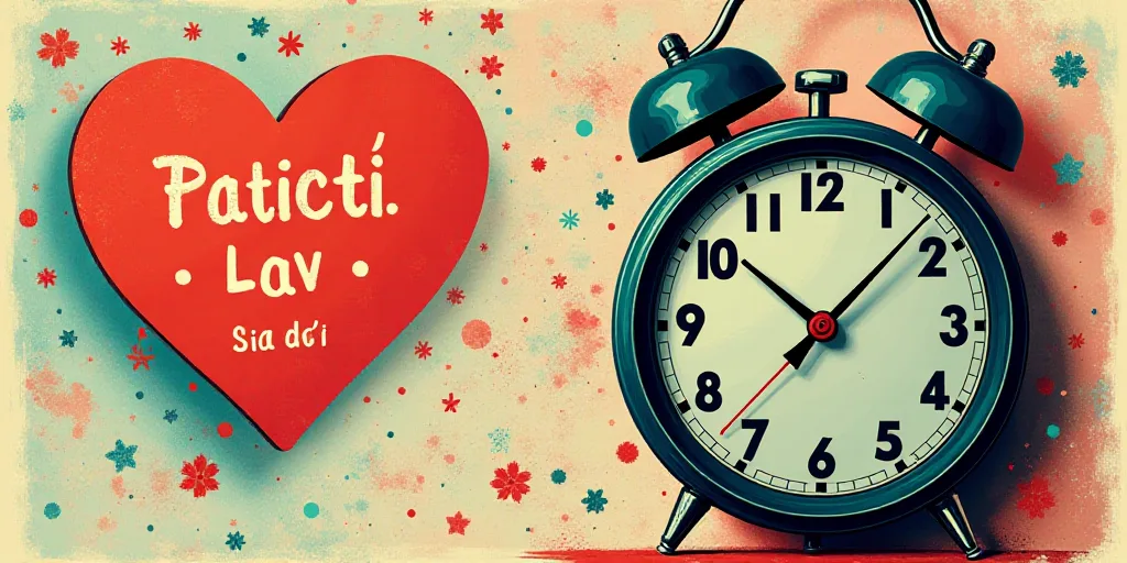 a poster with a number of different things on it, including a clock and a date of birth, and a date