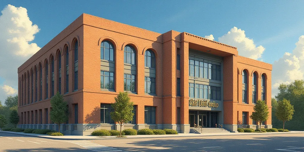 a large building with a sign that says cme group on it's side and a clock on the side of it, Charles