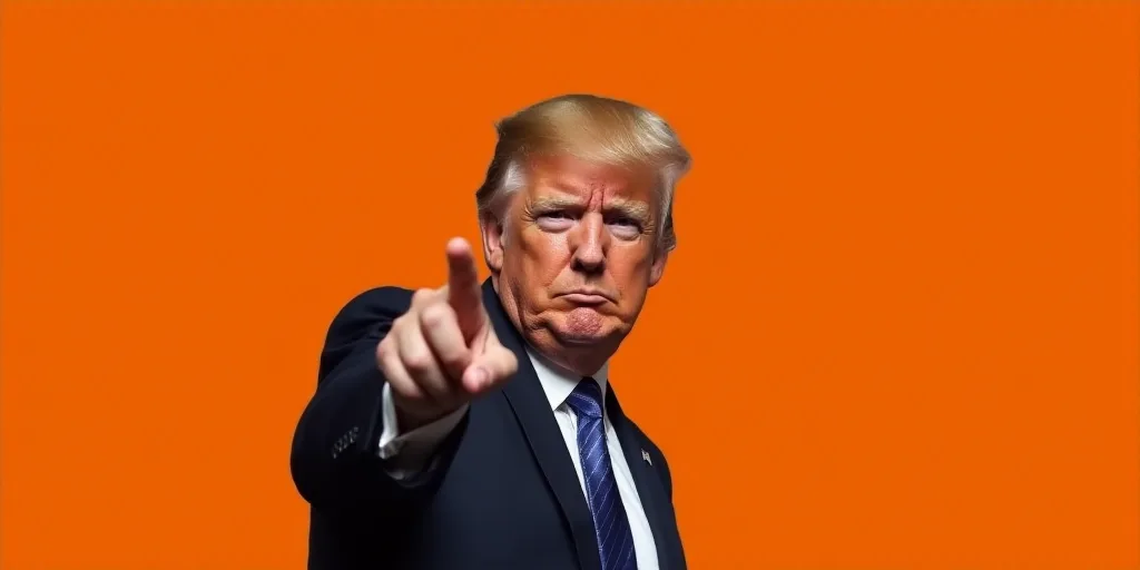 a man pointing his finger at the camera with a serious look on his face and hand to his side, Donald