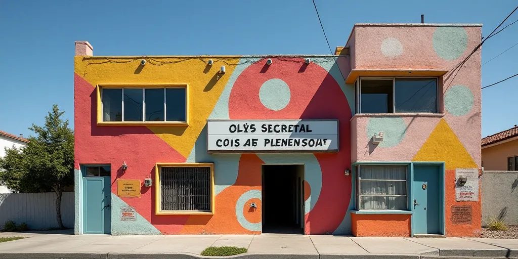 a sign on the side of a building that says supes secretial las angeles and privision soc, David Alfa