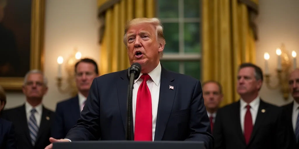 president donald trump speaking at a press conference in the oval room of the white house on capitol