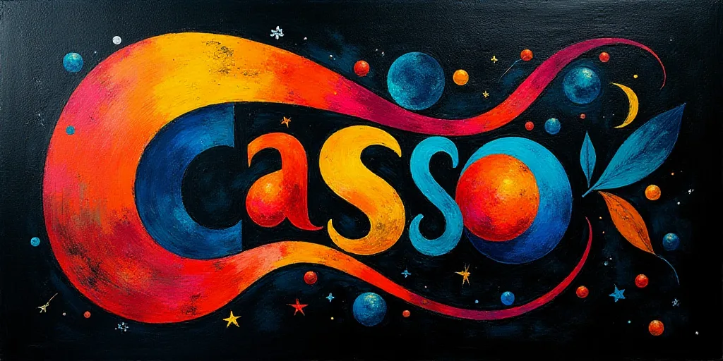 a picture of a colorful abstract design with the words cass08 on it and a black background with a wh