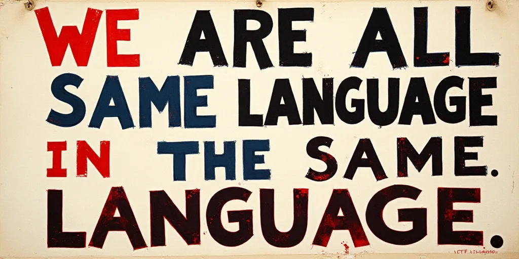a poster with a bunch of words on it that say,'we are all in the same language, Aníbal Villacís, c