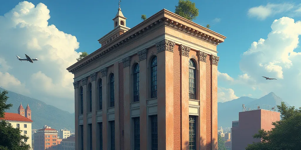 a tall building with a sign on the side of it that says hacenda on the side of it, Carlos Francisco